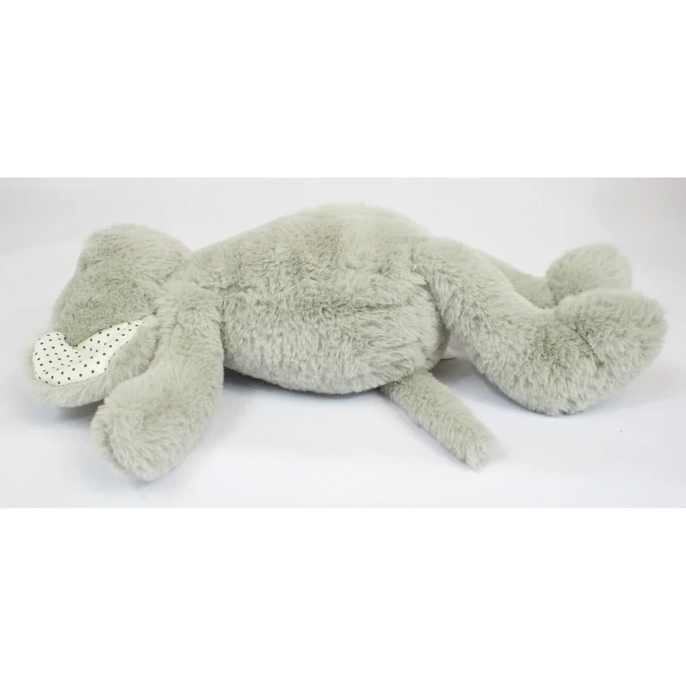 Manhattan Toy Company Grey Mouse Plush Polka Dot Ears Soft Stuffed Animal 14